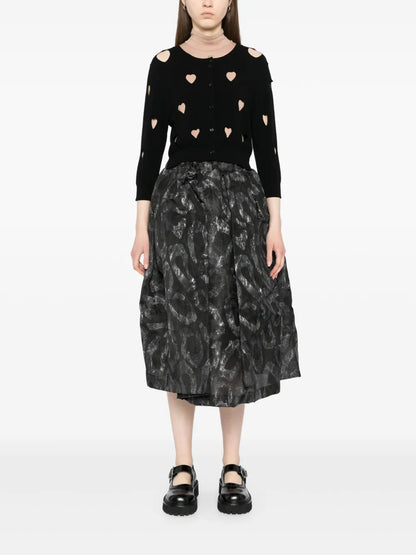 Graphic-Print Skirt