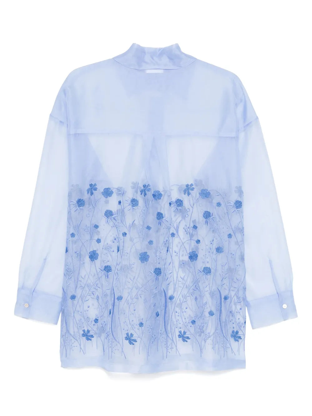 Floral-Embroidered Shirt