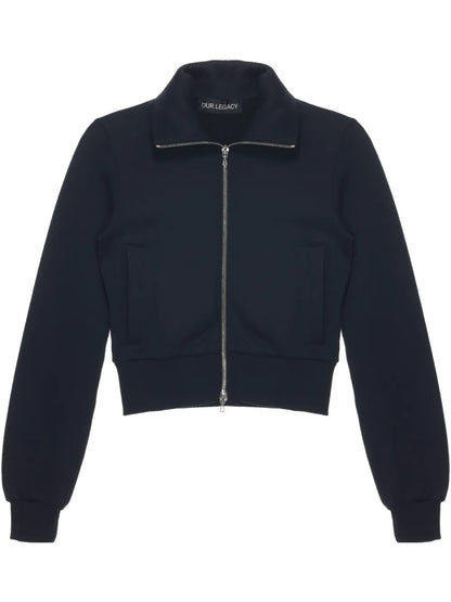 Spread-Collar Cardigan