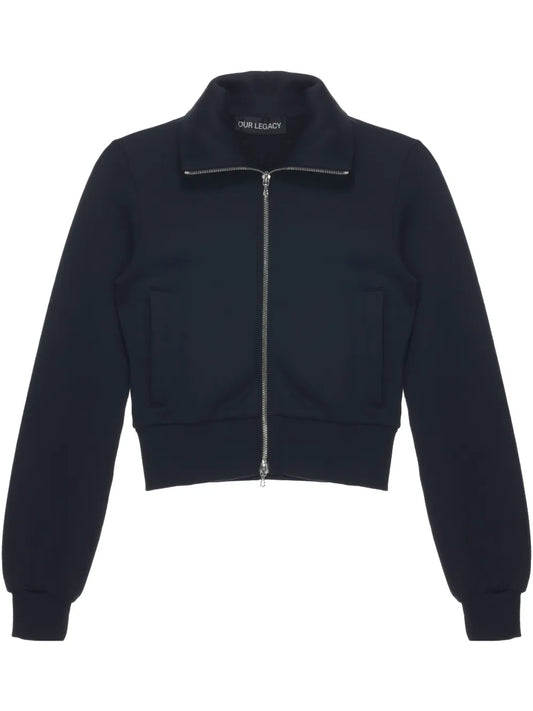 Spread-Collar Cardigan