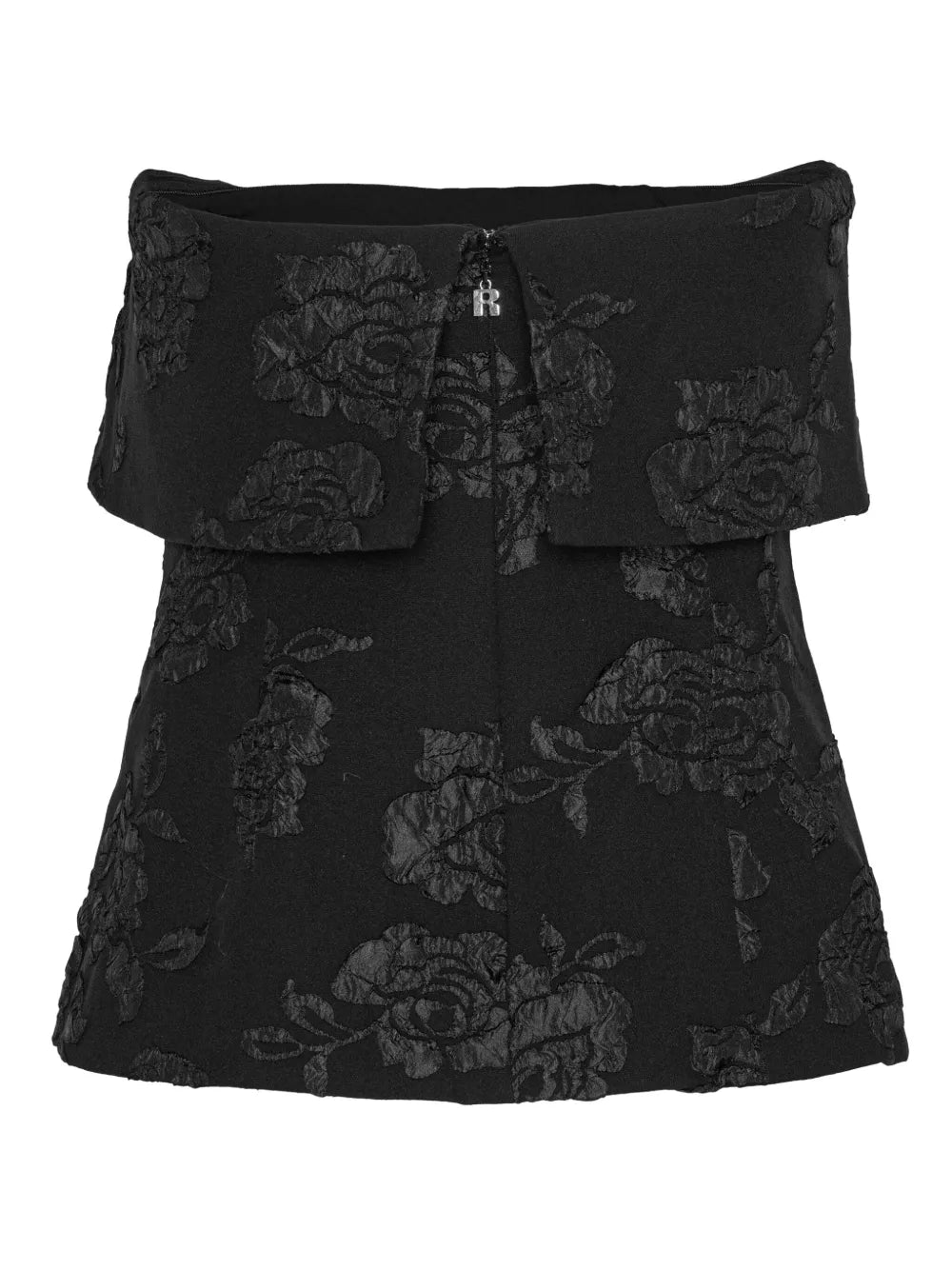 Floral-Jacquard Top