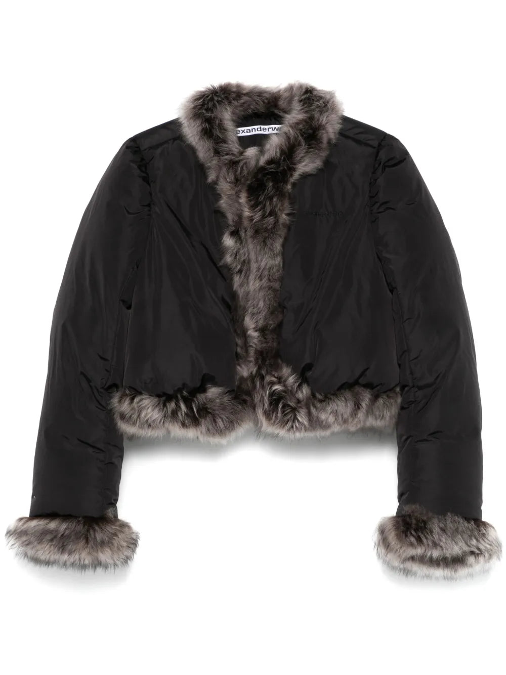 Faux Fur-Trim Puffer Jacket