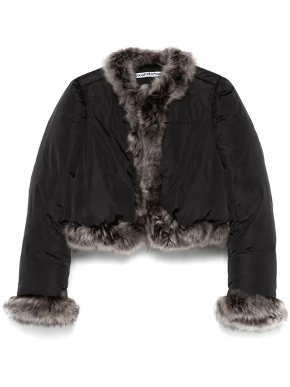 Faux Fur-Trim Puffer Jacket