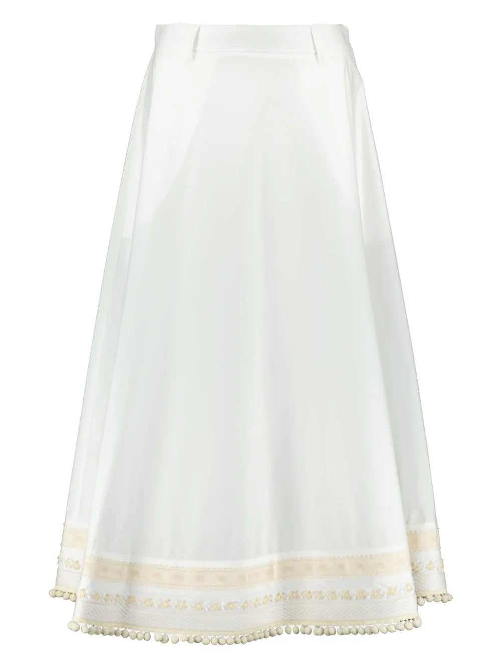 Embroidered A-Line Skirt