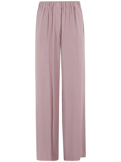Elasticated Wide-Leg Trousers