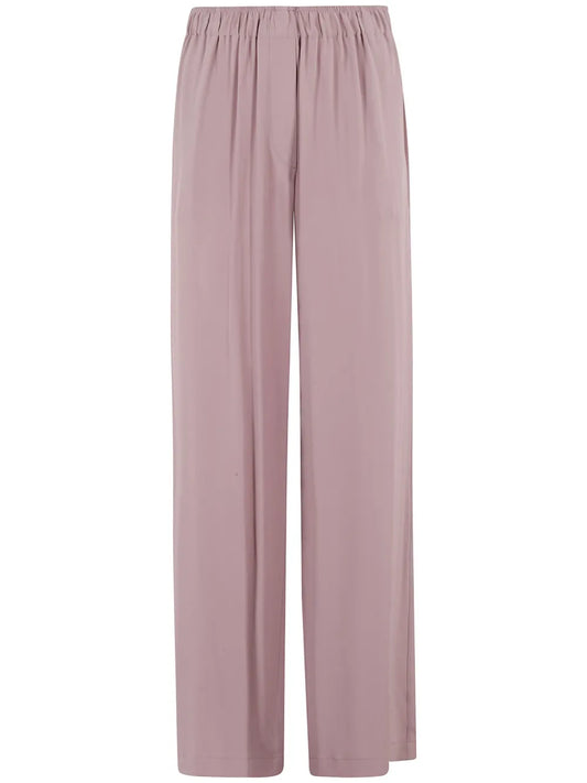 Elasticated Wide-Leg Trousers