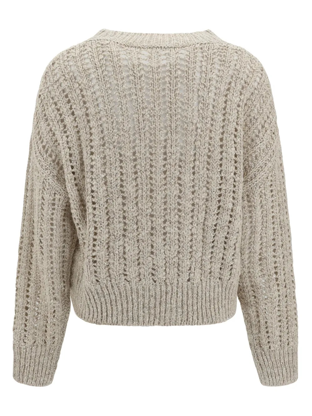 V-Neck Cable-Knit Sweater