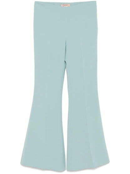 Crepe Flared Trousers