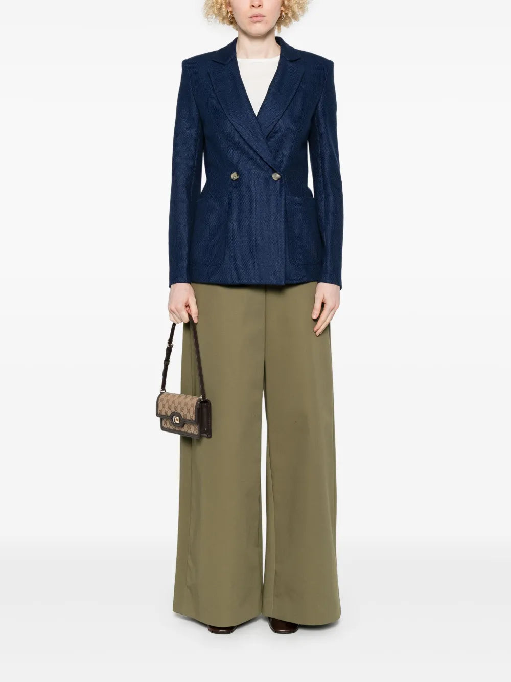 Honeycomb-Knit Blazer
