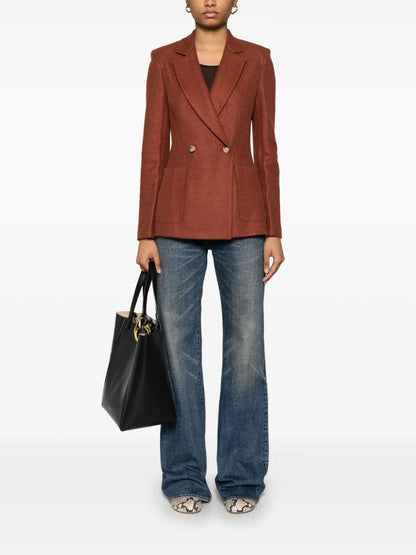 Honeycomb-Knit Blazer