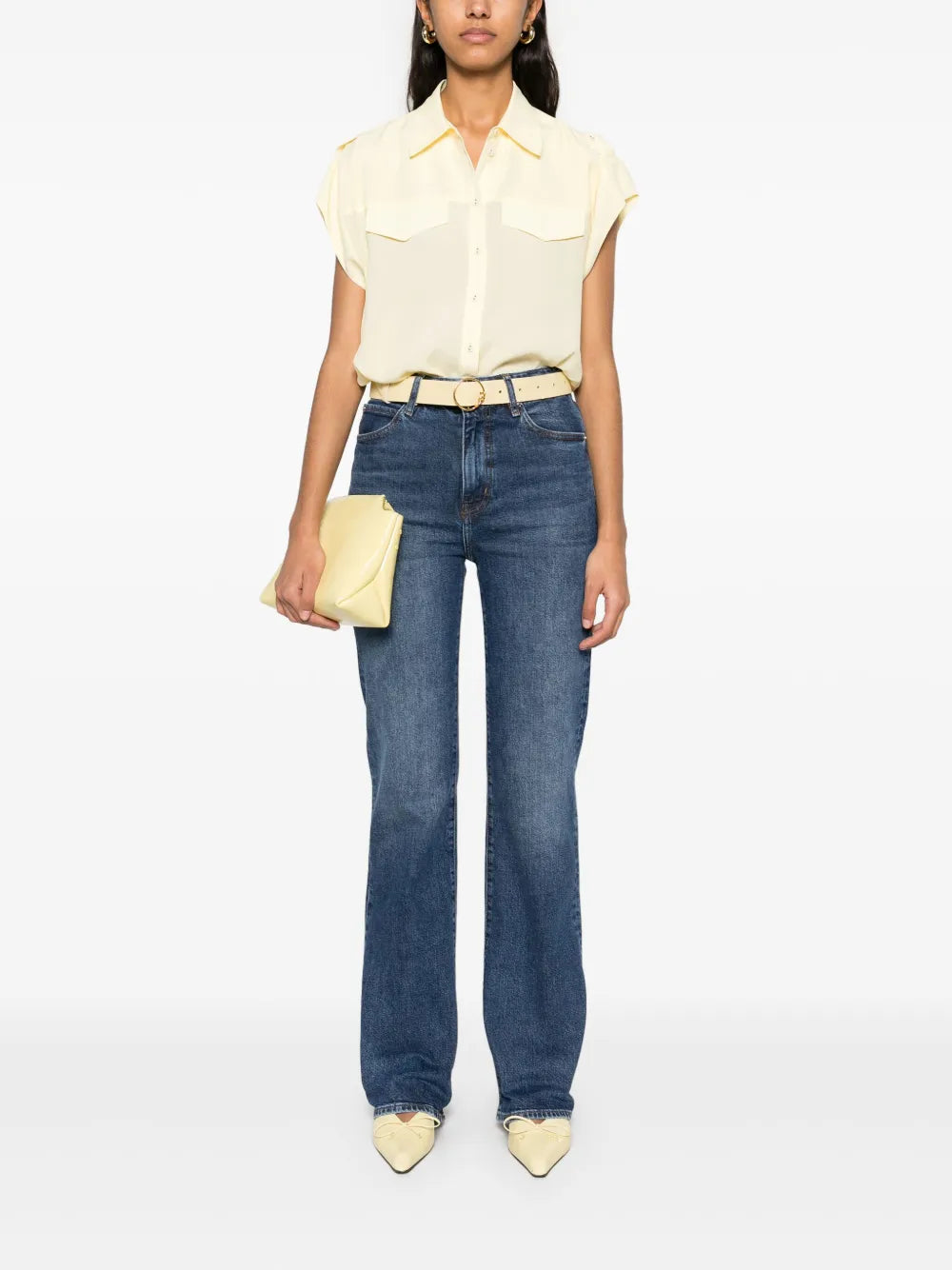 Cap-Sleeved Shirt