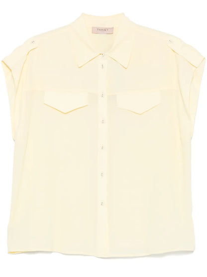 Cap-Sleeved Shirt