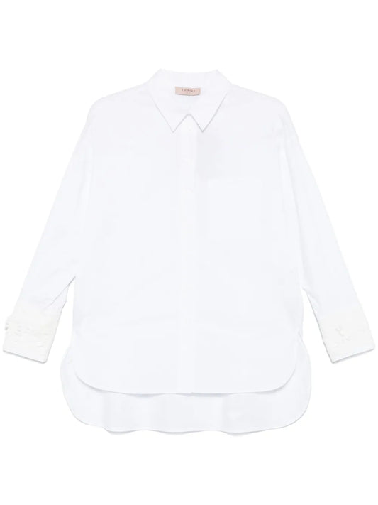 Lace-Appliqué Shirt