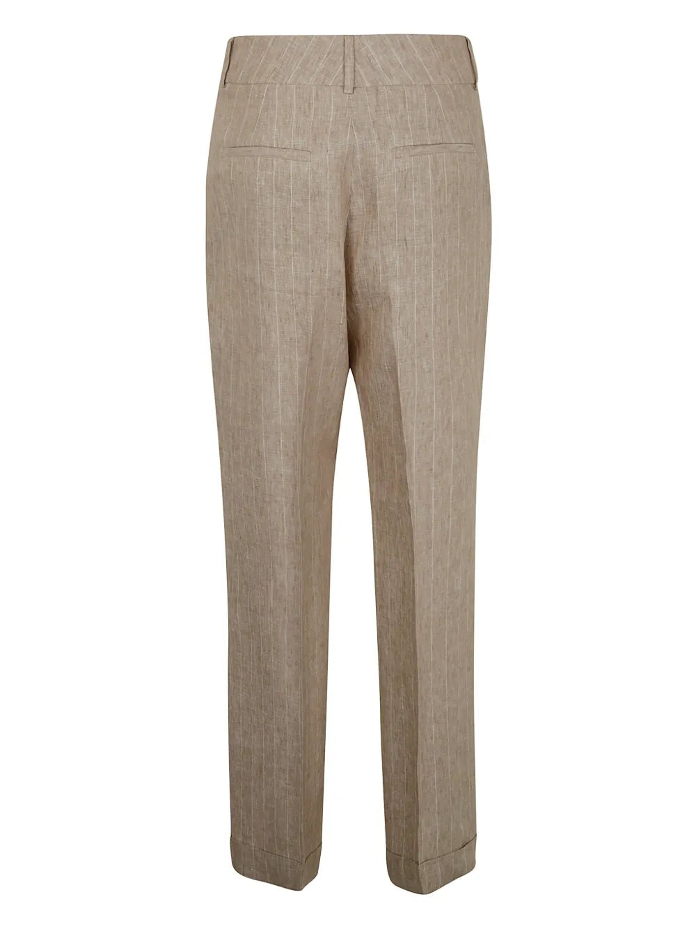Pinstripe-Pattern Trousers