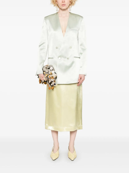 Satined Midi Skirt