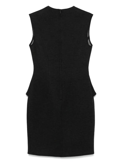 Peplum-Waist Mini Dress