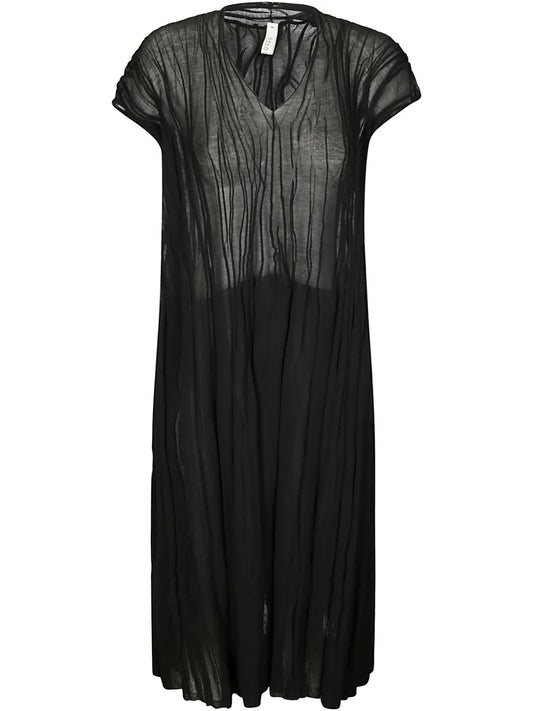 Pleated Midi Dress