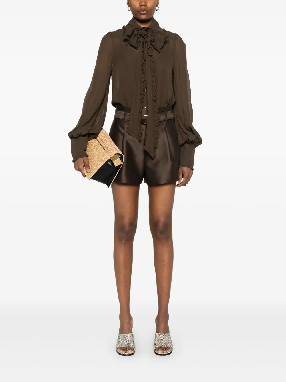 Georgette Bow Shirt