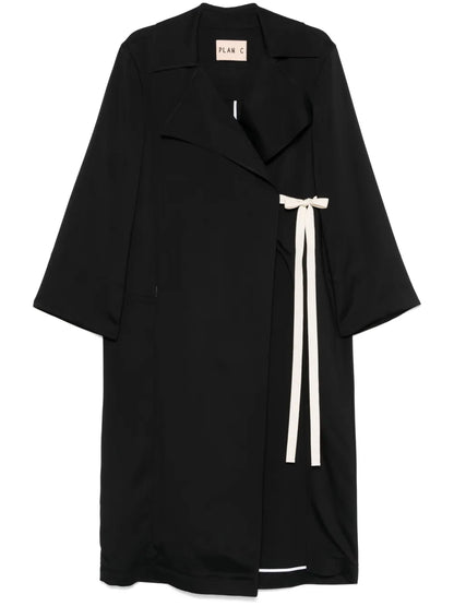 Satin Trench Coat