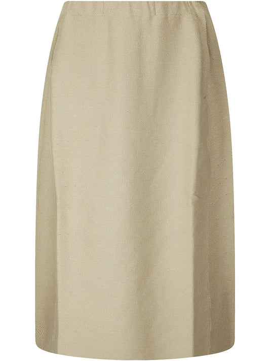 Drawstring Midi Skirt