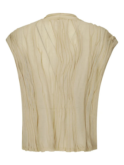 Pleated Vest