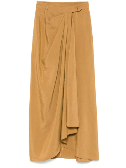 Draped Maxi Skirt