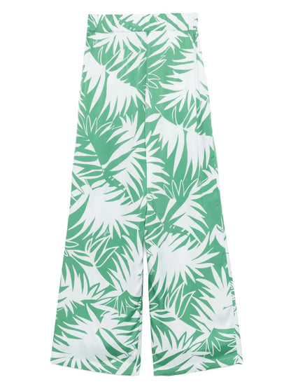 Palm Tree-Print Trousers