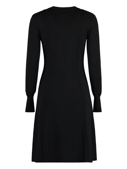 Long-Sleeve Midi Dress