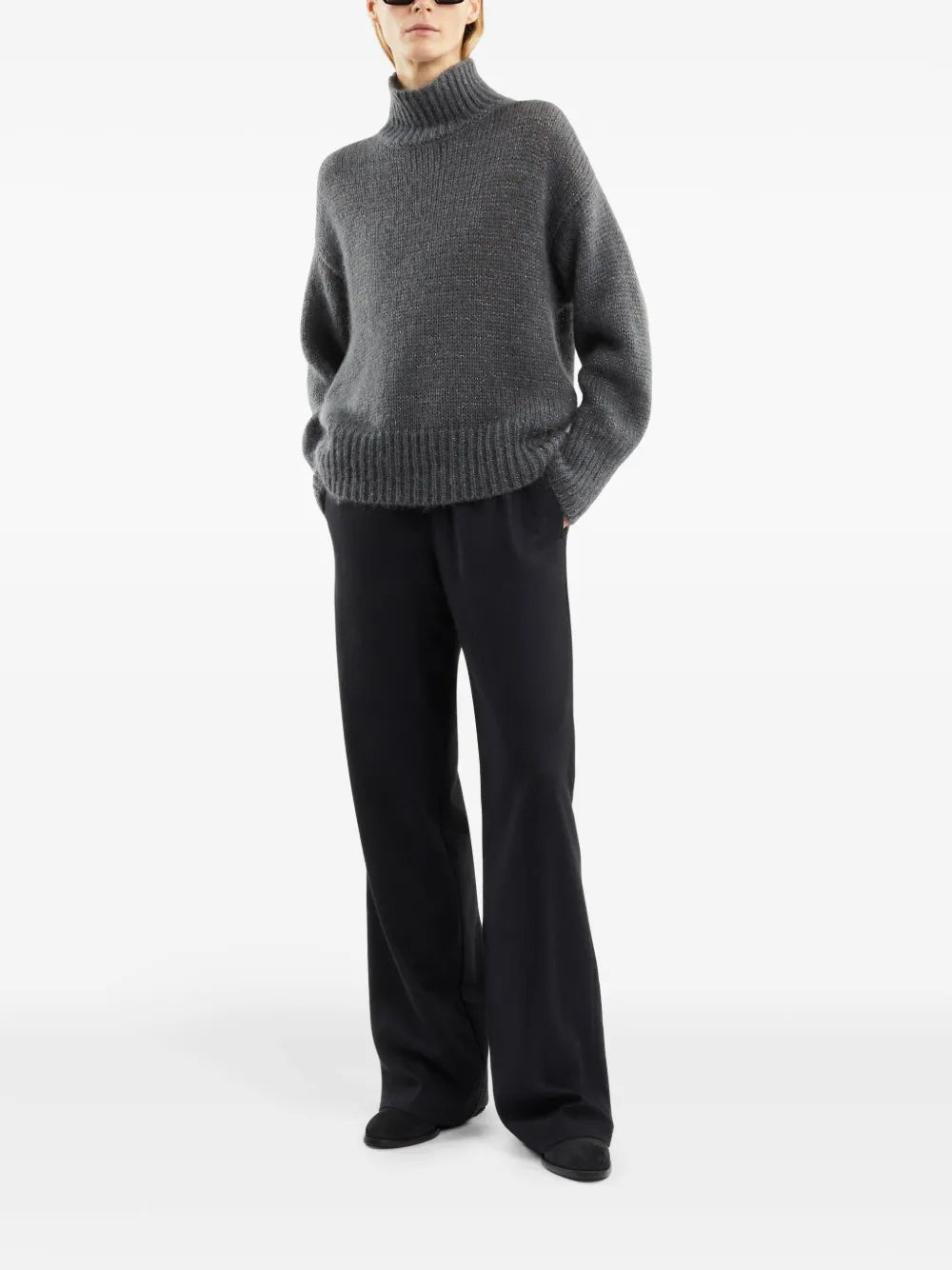 Drawstring-Fastening Track Pants
