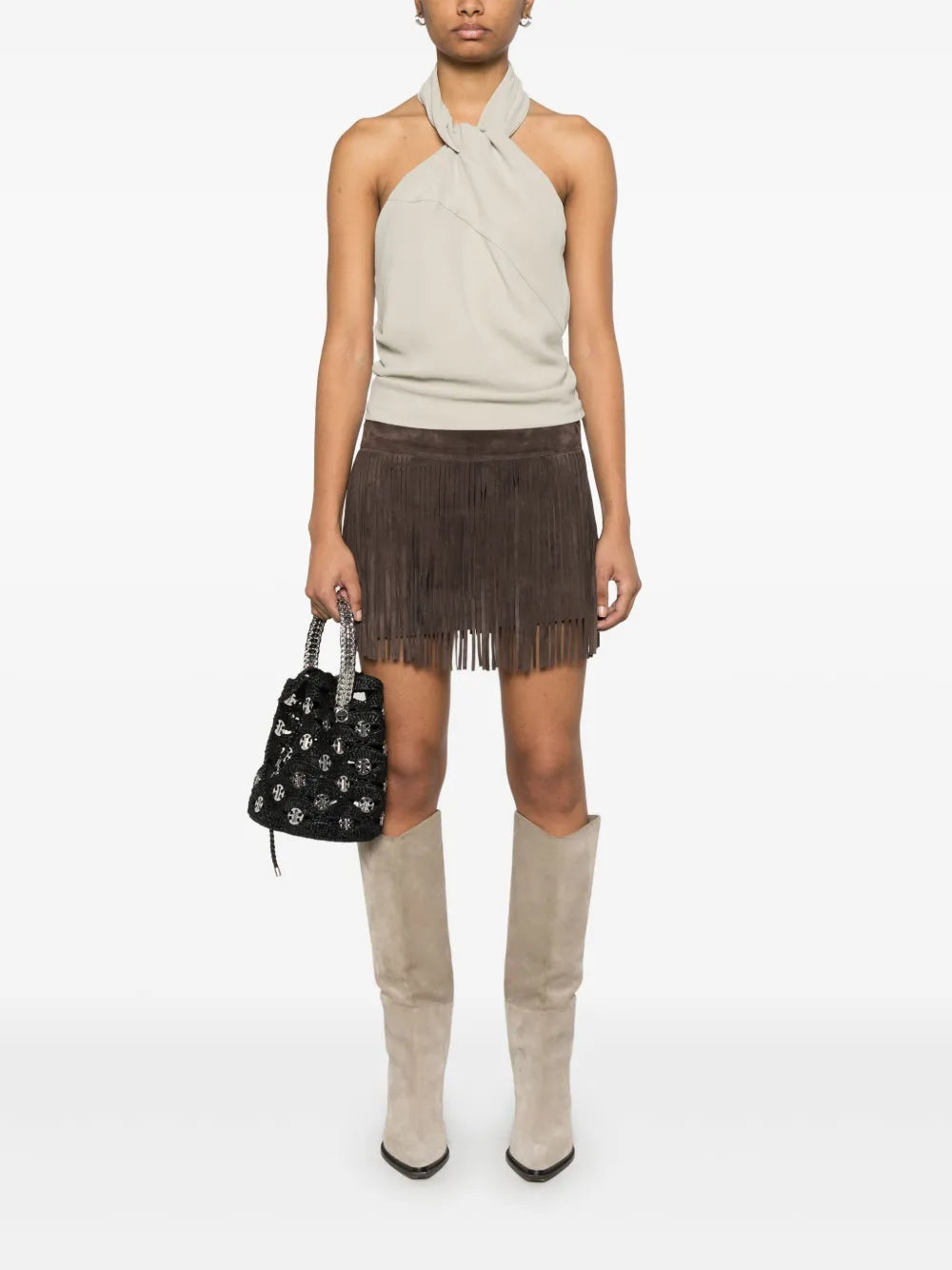 Suede Mini Skirt