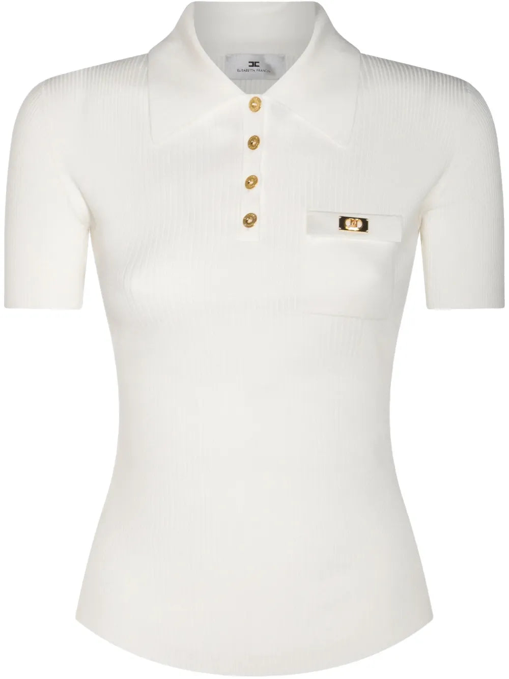 Ribbed Polo Top