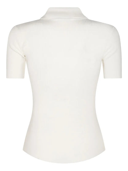 Ribbed Polo Top