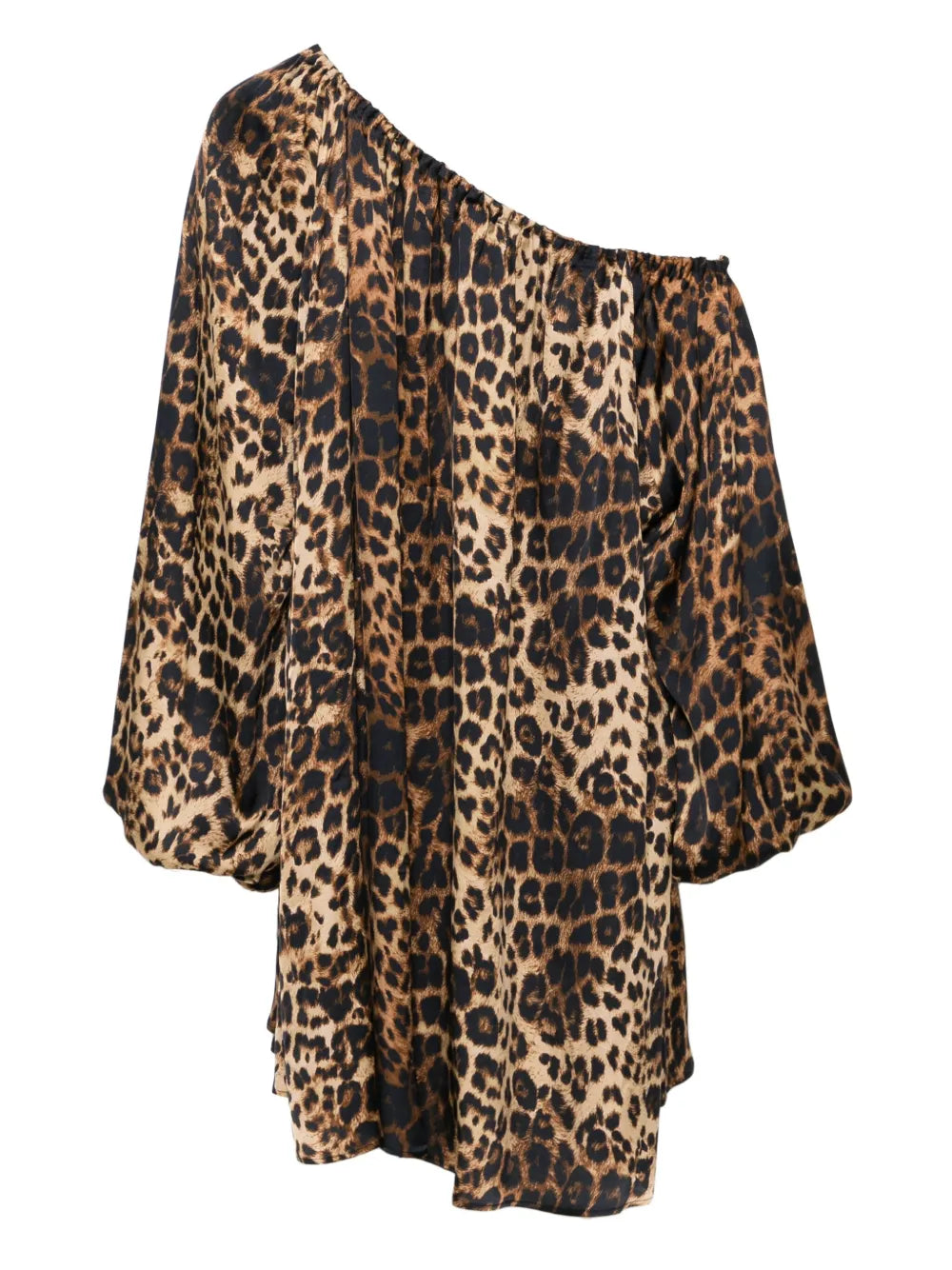One-Shoulder Printed Mini Dress