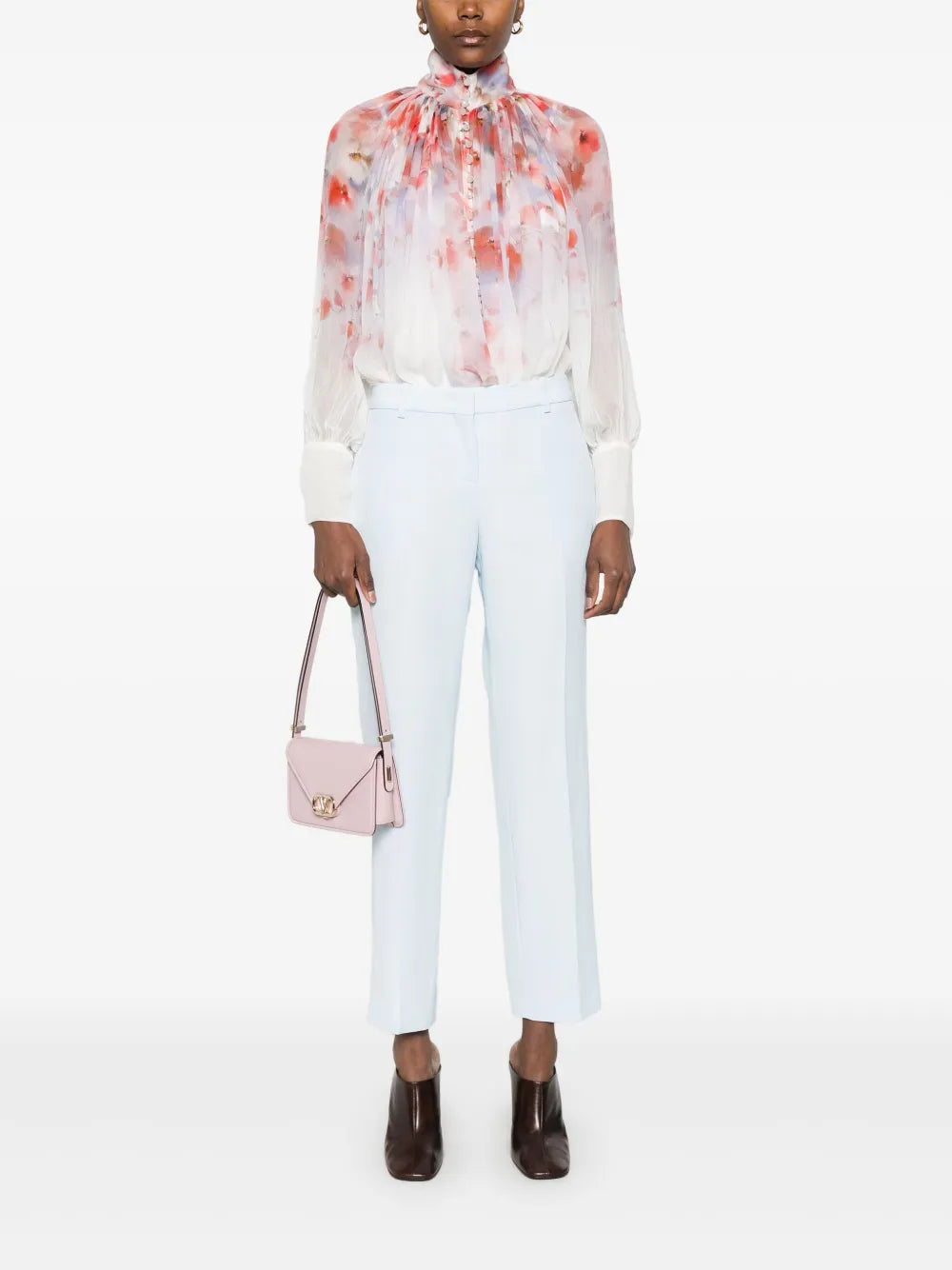 Pressed-Crease Tapered Trousers