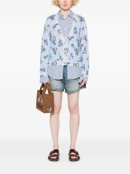 Patterned-Jacquard Cardigan
