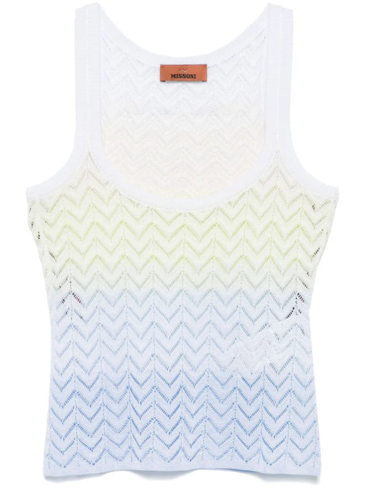 Chevron-Pattern Tank Top