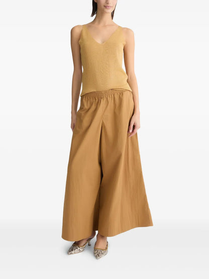 V-Neck Metallic Tank Top