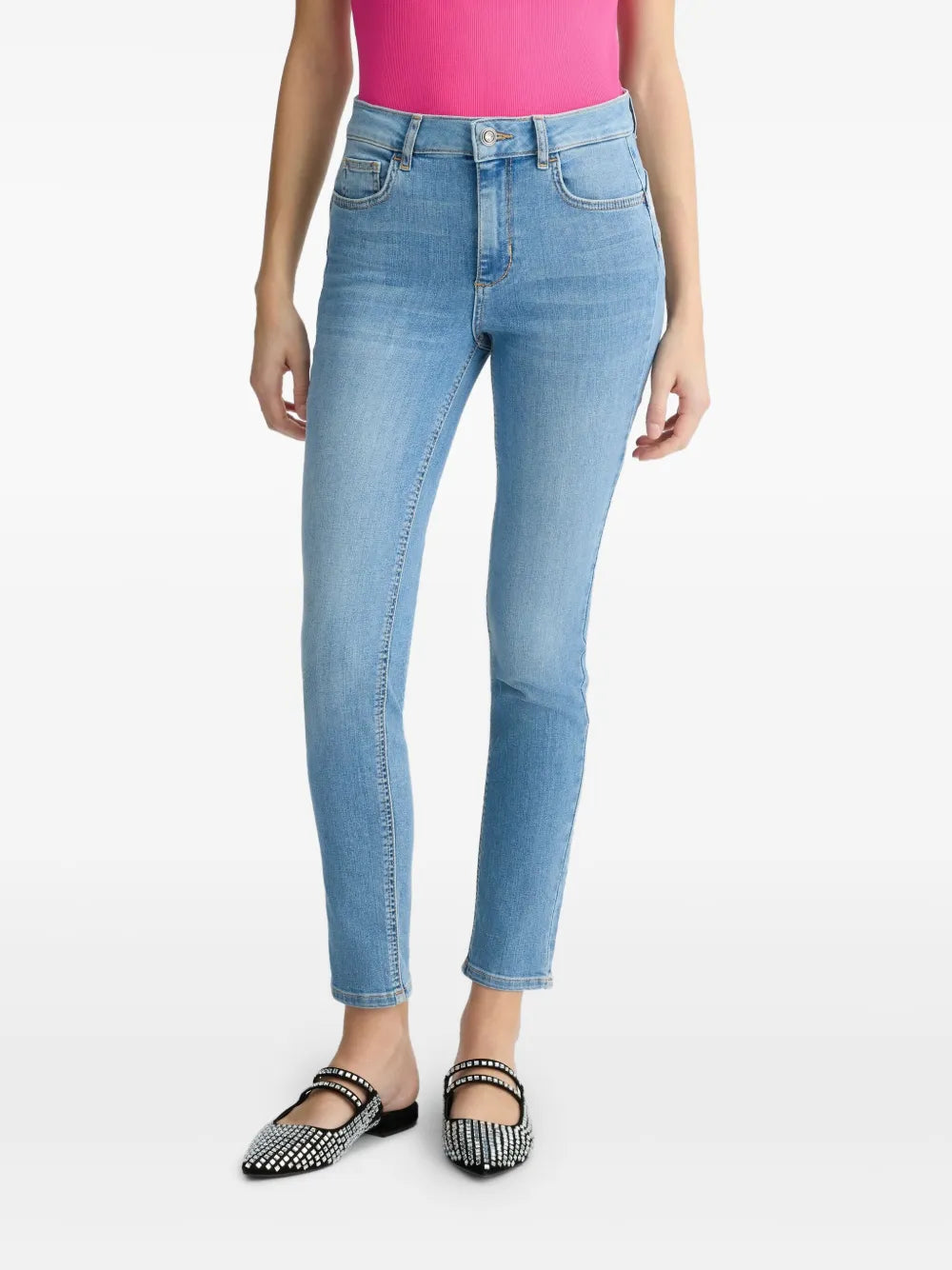 High-Waist Skinny Jeans