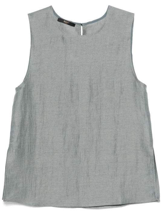 Sleeveless Crewneck Top