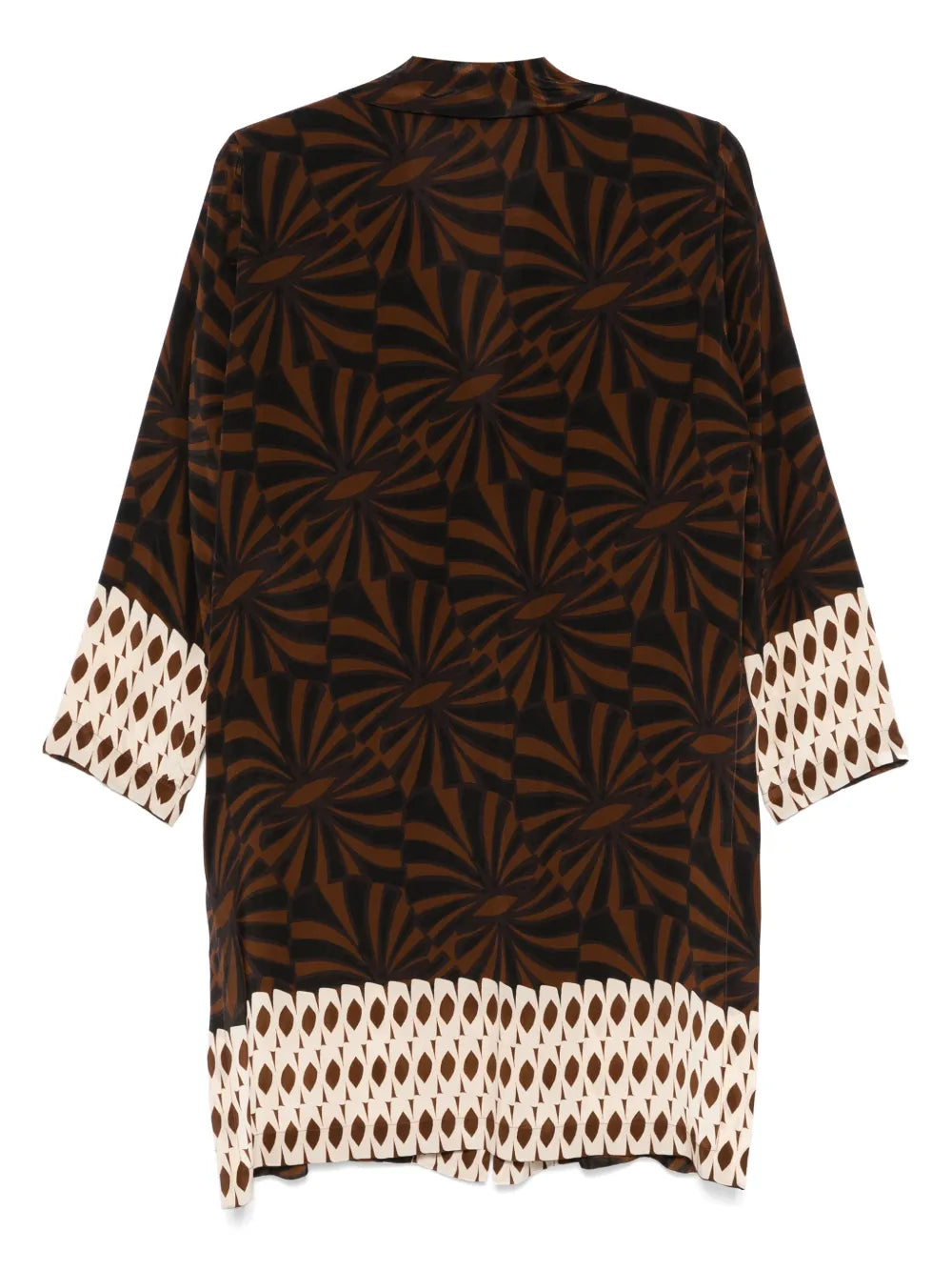 Graphic-Print Overcoat