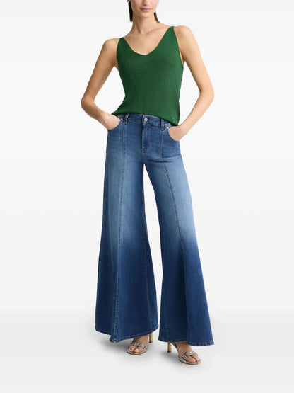 Shimmering V-Neck Top