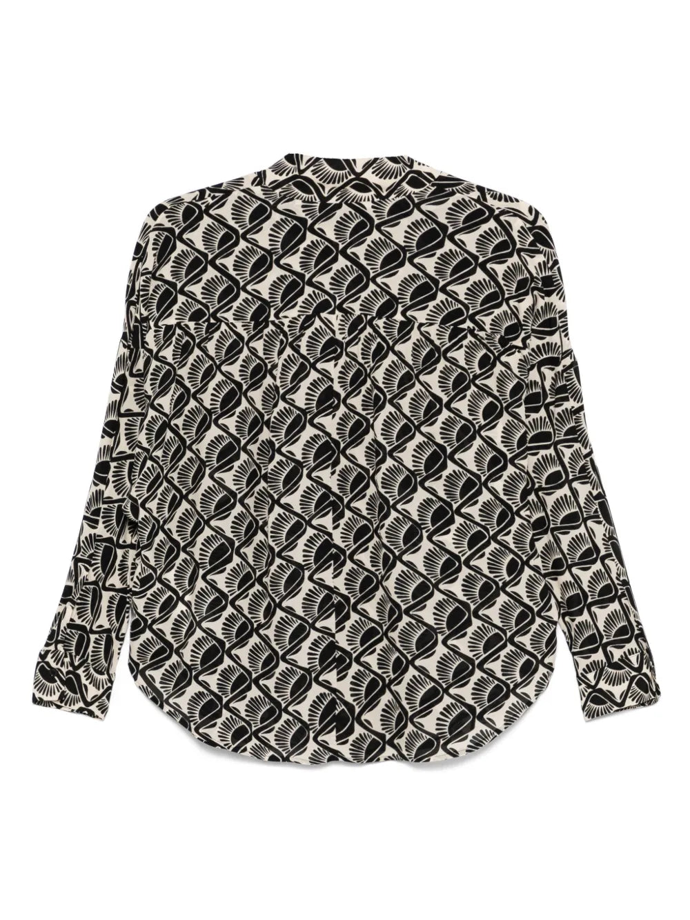 Graphic-Print Blouse