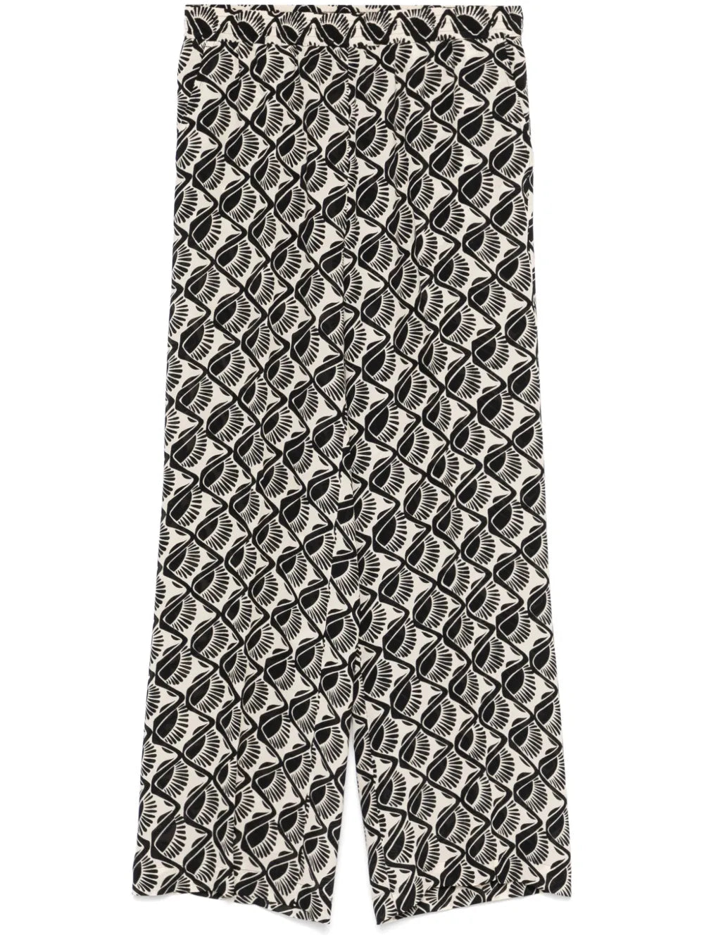 Graphic-Print Trousers