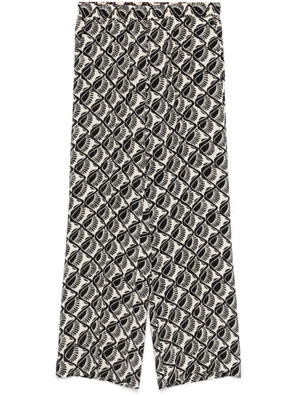 Graphic-Print Trousers