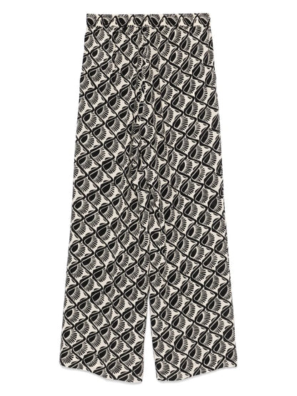 Graphic-Print Trousers