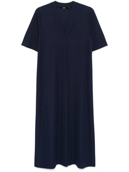 V-Neck Midi Dress