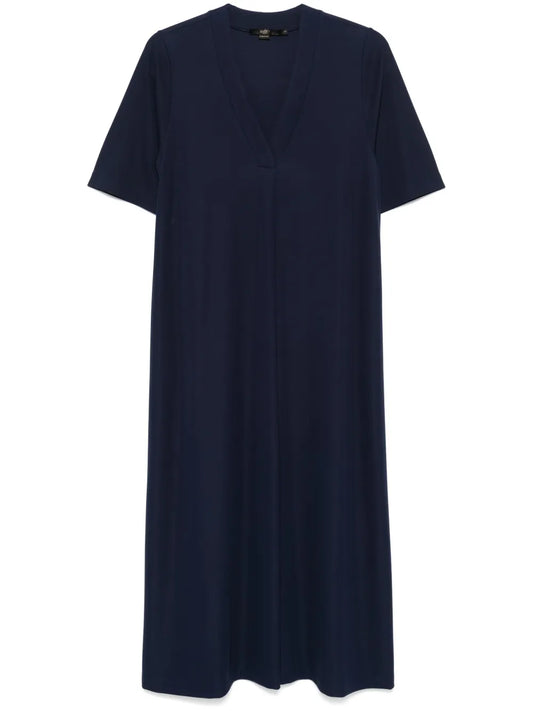 V-Neck Midi Dress