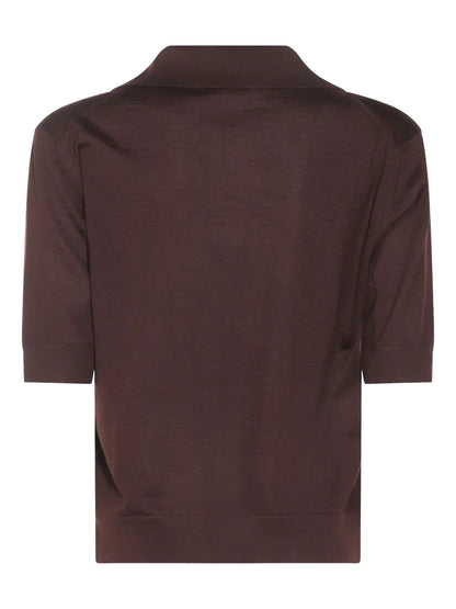 V-Neck Polo Top
