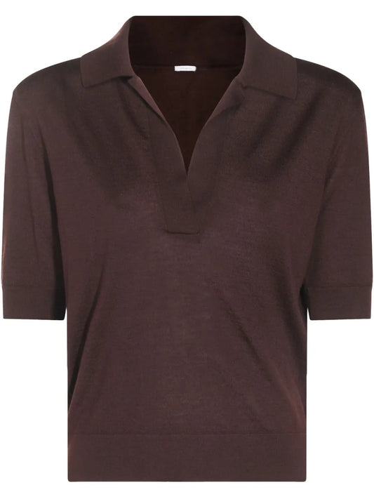 V-Neck Polo Top
