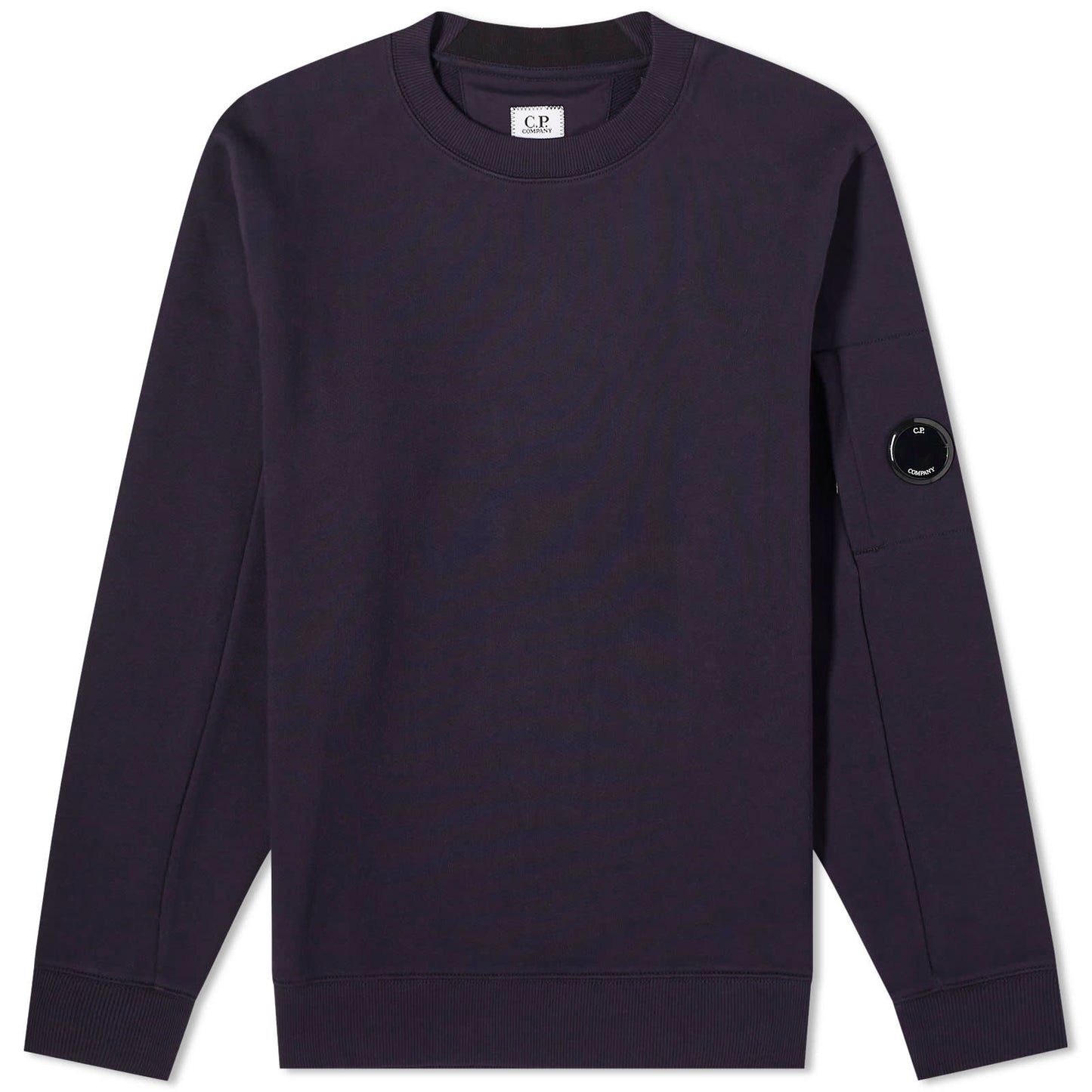 Diagonal Fleece Lens Crew Sweat